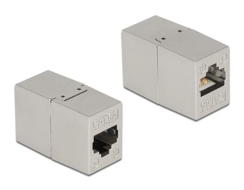 Delock Adapter RJ45 Buchse zu RJ45 Buchse Cat.6A Metall