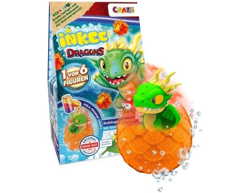CRAZE Inkee Badebombe Dragons Box Assortiert