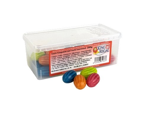 King Regal Saure Kaugummi Fruchtgeschmack 200 g