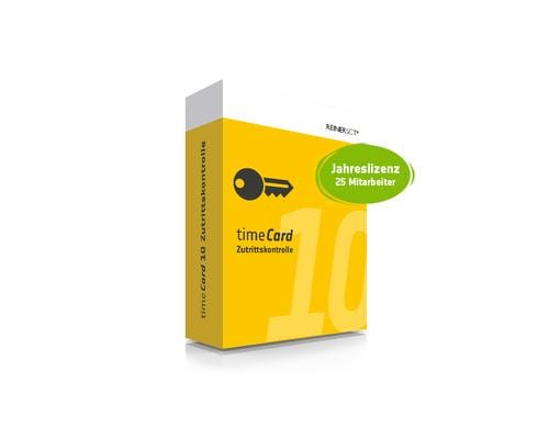 ReinerSCT timeCard 10 Zuko Jahreslizenz 25u Jahreslizenz für 25 Mitarbeiter