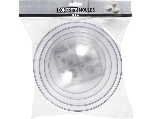 Creativ Company Giessform Schale 4 Stück, 13.6 x 15.6 x 18 x 20 cm