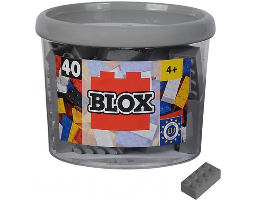 BLOX 40 graue 8er Steine in Dose