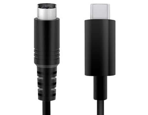 IK Multimedia USB-C to Mini-DIN cable für iRig HD, Keys, MIDI 2, Pro, Stream