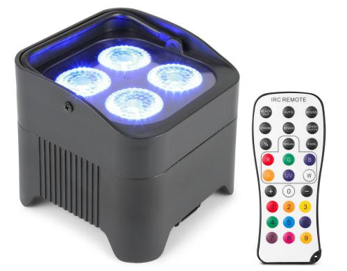 BeamZ BBP94 Uplight Par 4x 10W LED, Akku-Betrieb, Wireless DMX