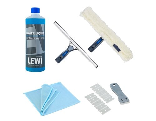 Edi Baur LEWI Fensterreinigungsset 2 6-teilig, Start-up Set 2