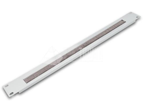 19 WIREWIN 1HE Kabeldurchführungspanel mit Bürste, grau