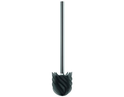 Loomaid WC-Bürste Silikonkopf, Grau Edelstahlstiel, D: 7.8 cm, H: 35 cm