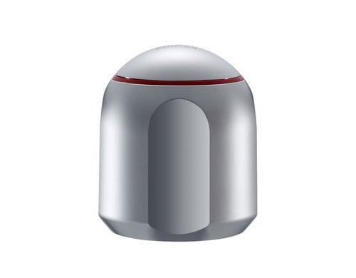 Griff steckbar rot Warmwasser chrom