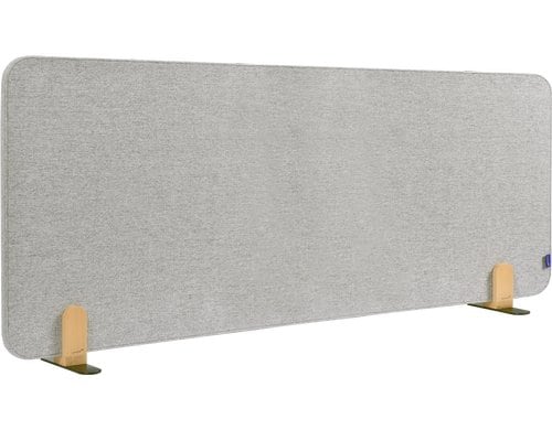 Legamaster ELEMENTS Akustik-Tischtrennwand 60x160cm, grau, inkl. Holzfuss
