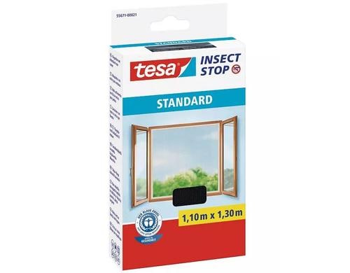 Tesa Fliegengitter - Set 3x Insect Stop STANDARD für Fenster