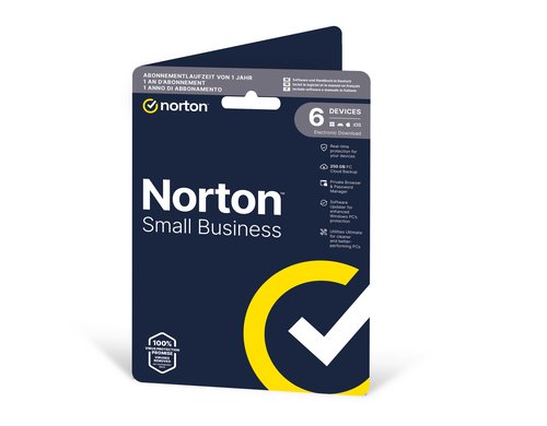 Norton Small Business 2.0 ESD, Vollversion, 6 PC, 1J, 250GB