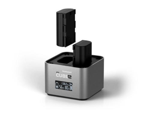 Hähnel pro Cube2 Ladegerät Canon lädt Akkus oder 4 AA Akkus