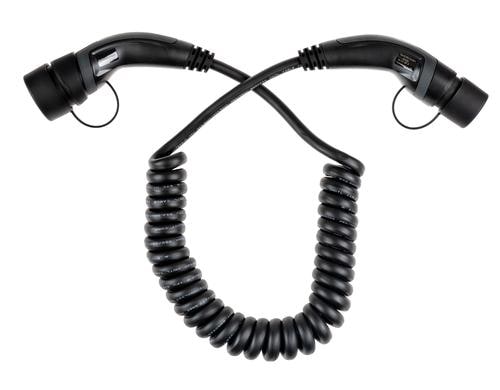 F.power Typ 2 Ladekabel ODIN 11kW 5m S dreiphasig, 480V, 16A, spiralisiert