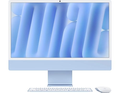 24 iMac (M4, 4 Ports), 10C/10C, Blau 16GB, 256GB, GbE, MM, MK TID, CH
