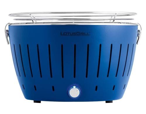 LotusGrill Tischgrill, tiefblau 32 cm Grillfläche, mit USB