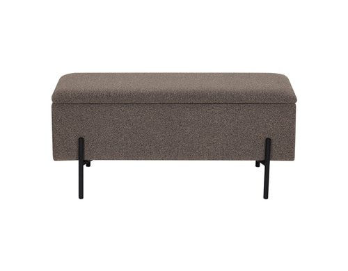 House Nordic Sitzbank Watford, braun Mit Stauraum, L:36.5, B:95, H:46cm