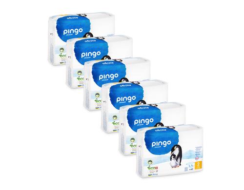Pingo Windeln 6er Pack Mini Gr. 2 3-6 kg, 6 x 42 Stück