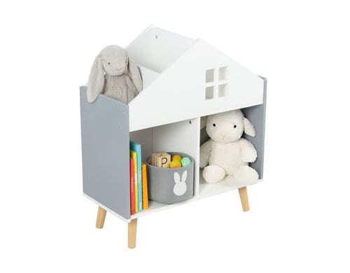 relaxdays Kinderregal Haus Masse H x B x T: ca. 65,7 x 60 x 30 cm