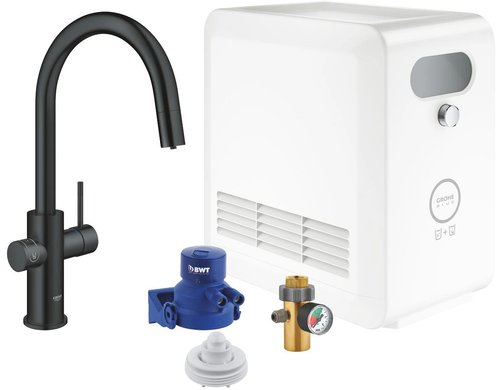 GROHE Blue Pro Con. C-Ausl hzb.Mouss EU Velvet Black