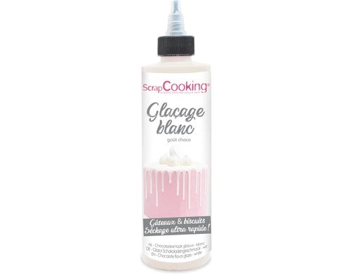 Schokoladengeschmacksglasur Drip Cake weiss 130 g