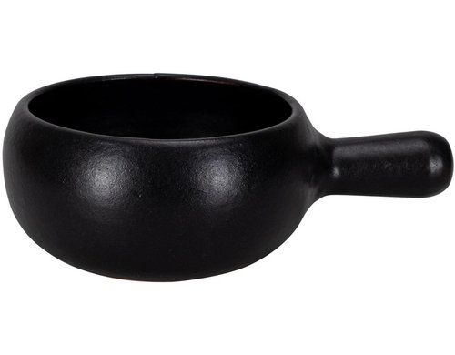 NOUVEL Käsefondue - Caquelon Bombata-Nero Teracotta schwarz Ø 22cm