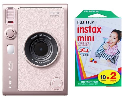 Fujifilm Instax Mini Evo Gentle Rose  KIT Inkl. 2 x Duo Pack