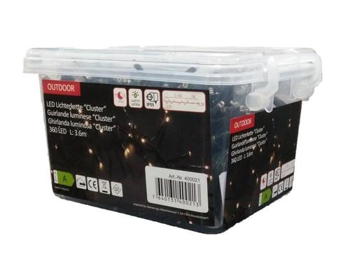 Dameco LED Outdoor Cluster LK L: 360cm, 360 LED, warm weiss