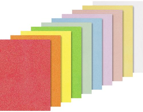 Heyda Glitterkarton Iris 10 Blatt à 200g/m2, A4