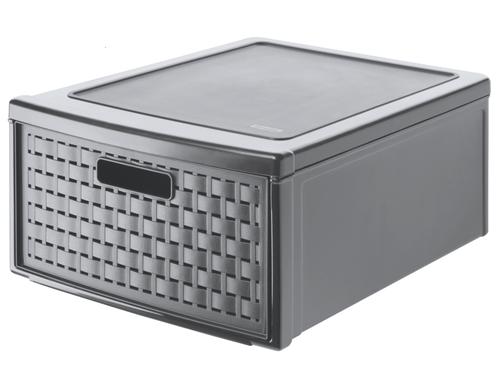 Rotho Schubladenbox gross Country anthrazit, 450x340x200 mm