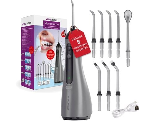 VITALmaxx Munddusche mit 8 Aufsätzen