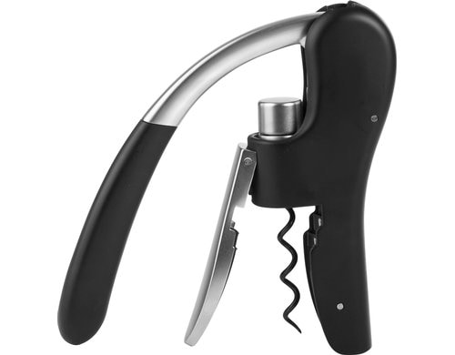 Ibili Hebelkorkenzieher schwarz Luxe Barware 16 cm
