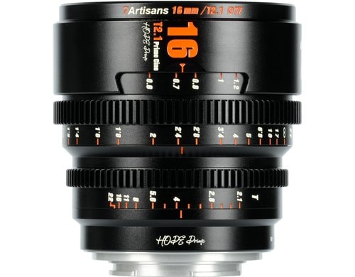 7Artisans 16T21B-M 16mm T2.1 M43 Mount