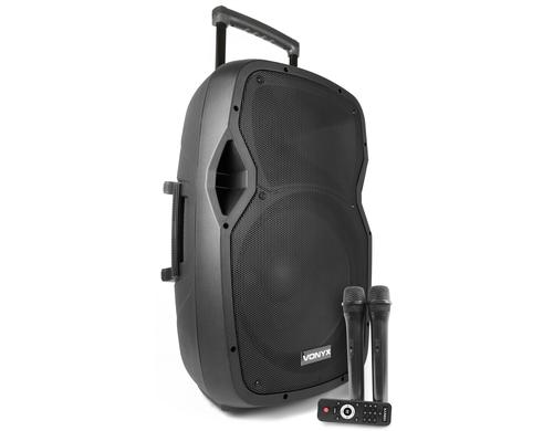 Vonyx AP1500PA 15 Trolley-Speaker mit Akku, 800W, Mics