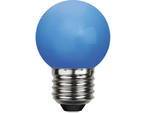 LED Mini Lampe blau, E27, 230V 45mm Durchmesser, 20'000h