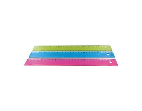 Kum Flachlineal Pop Skala 30 cm, assortiert, 1 Stk