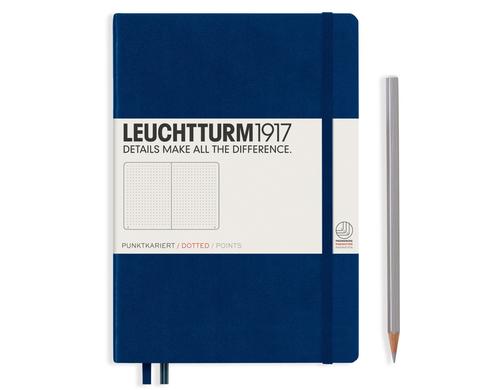 Leuchtturm Notizbuch Medium A5 dotted 249 Seiten, Farbe Marine