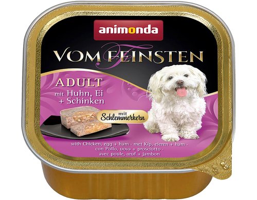 Animonda Dog Nassfutter v.Feinsten Schlemmerkern Huhn/Schinken 150g