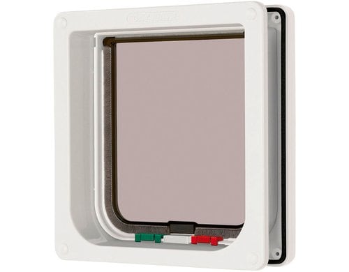 Cat Mate 4-Wege Katzentüre mit Tunnel bis 50mm, weiss