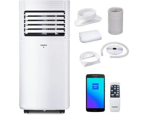 Medion Klimagerät MD 37732 weiss 230V, 9000 BTU 32m2, App