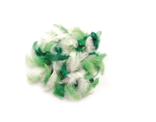 Glorex Deco-Federn 10g grün mix