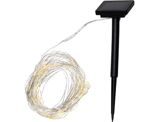 Eglo Lichterkette, 200 cm Solar, schwarz