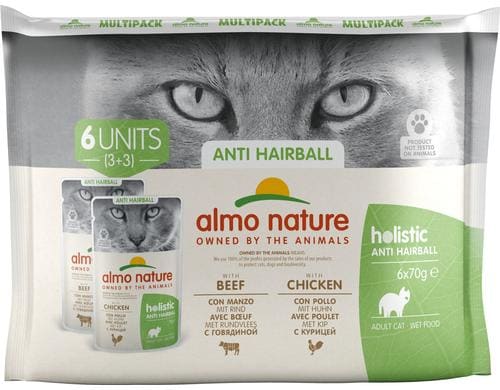 Almo Nature Nassfutter Anti Hairball MP 2x3x70g