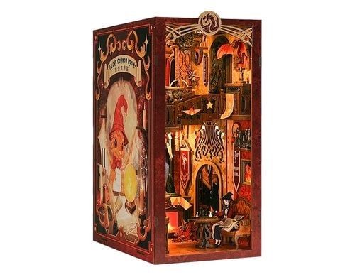 Cutebee Flame Common Room CNG-RK01 Book Nook, Holzbausatz, inkl. LED