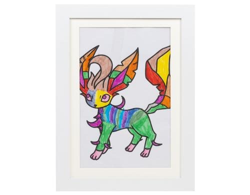 COCON Bilderrahmen weiss Für Zeichnungen A4, 35x25x4cm