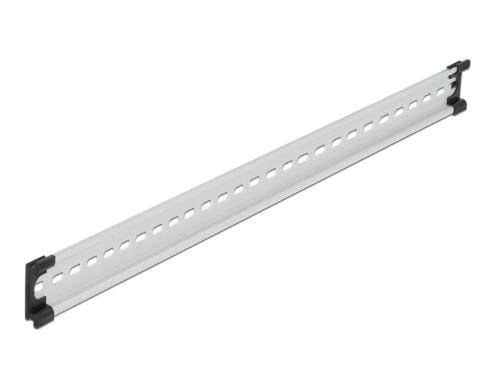 Delock Hutschiene 19, mit Schlitzlöcher 482 x 35 x 7.5mm, Aluminium