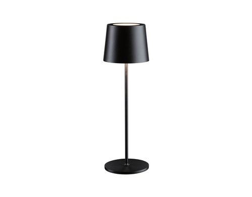 Akkuleuchte Gilo IP44 dimmbar 2700K Schwar Gilo IP44 dimmbar 2700K Schwarz matt