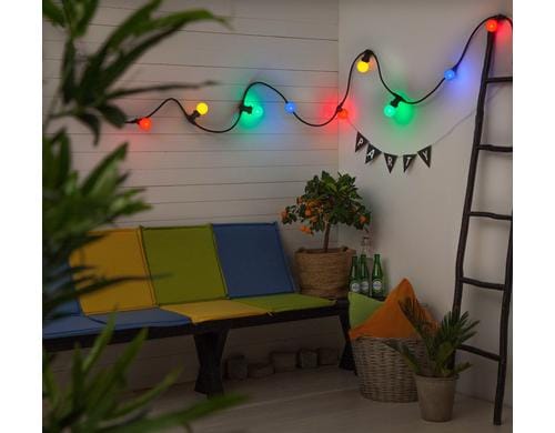 Schönenberger LED Lichterkette, 6m IP44/55, Multicolor, 8 Leds, 600cm