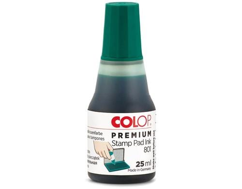 COLOP Stempelfarbe 801 für Handstempelkissen, 28 ml, grün