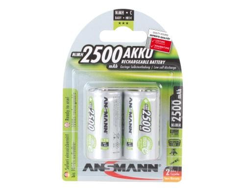 Ansmann Akku Baby-C NiMH 2500 mAh 1.2V 2er maxE Blister