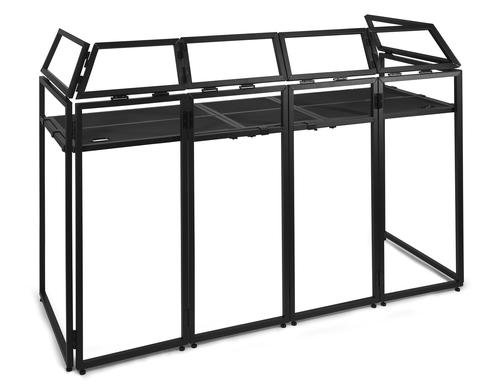 Vonyx DB5 DJ Booth aus Aluminium, schwarz, 2m